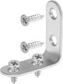 24 1.57 1.57 Inch 96 QWORK Pcs Stainless Steel Corner Braces x Heavy Duty L Shaped Right Angle Brackets with Screws