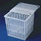Bel-Art Products F18737-0010 Polypropylene Scienceware Test Tube Basket with Lid, 5" x 4" x 4" Size