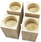 KDDEON Set of 4 Solid Wood Furniture Raised Legs,Round Slotted Bed Legs,24 Sizes,Wood
