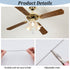 6 12" 6 PLIGREAT Pcs Ceiling Fan Pull Chain Extenders, Moon Star Ceiling Fan Extension Key Pull Chain Pendant