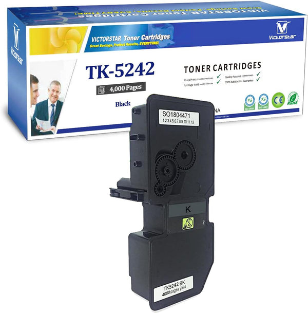 VICTORSTAR TK5242 Compatible Toner Cartridge for Kyocera ECOSYS P5026, 4000 Pages Black