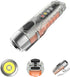 S12Plus Keychain Flashlight, 610 High Lumen Mini LED Flashlight, USB C Rechargeable Small EDC for Camping, Backpacking