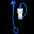 2 Sets 1/2 ISO A+ISO 5675 Hydraulic Coupler Male Dust Cap and Female Plug Cover