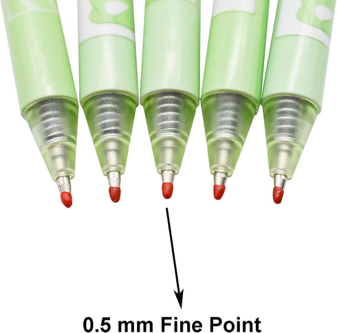 Maydahui 42PCS Green Matcha Frog Gel Pens, Cute Cartoon Animal Pen, Black Ink for Office School Party