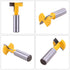 1/2" Shank Straight T-Slot & T-Track Slotting Cutter Router Bit, Wood Groove Milling Cutter, 1-1/16 Inch Diameter