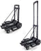 Folding Hand Truck Small Dolly,Foldable Utility cart with 4 Wheels & 2