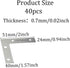 pson 40Pcs 2 2 Inch x L-Shape Corner Brackets, Right Angle Metal Corner Braces for Furniture Repair, Shelf Support