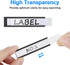 MaxGear 100 Pack C Channel Magnetic Label Holders, 0.5x2 Magnetic Labels for Locker, Shelf, Tool Box, Home, Office