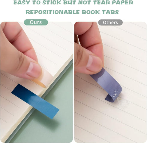 Sticky Tabs with Highlighters, 800 PCS Annotation Tabs for Books, Writable Page Flags Marker with 3 PCS Highlighters