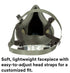 3M 6300, Half Facepiece Reusable Respirator NIOSH, Four-Point Harness, Comfortable Fit, Dual Airline Supplied Air
