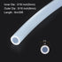 20ft 3/16" ID x 5/16" OD Silicone Tubing Clear 5mm x 8mm Industrial Plastic Tubing Pure Silicone Hoses for Pump Siphoning Draining Irrigation Brewing