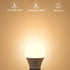 Light Bulbs 60 Watt Equivalent Solt White 2700K, E26 A19 LED Light Bulb 9W 800 Lumen, Focos LED para Casa, 120V 60HZ Lightbulbs for Indoor Outdoor, Non-Dimmable, 4-Pack by CYLYT