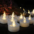 24 Pack Battery Operated Tea Lights Candles: Realistic and Bright Flickering Holiday Gift Flameless Candles LED