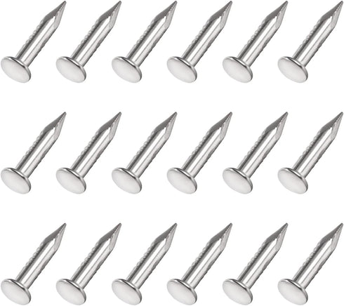 Small Nails (1.7x9mm) 200pcs, Carbon Steel Tiny Hardware Nails for Household Woodworking, Silver Tone