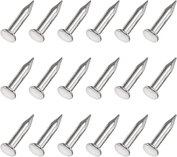 Small Nails (1.7x9mm) 200pcs, Carbon Steel Tiny Hardware Nails for Household Woodworking, Silver Tone