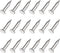 Small Nails (1.7x9mm) 200pcs, Carbon Steel Tiny Hardware Nails for Household Woodworking, Silver Tone