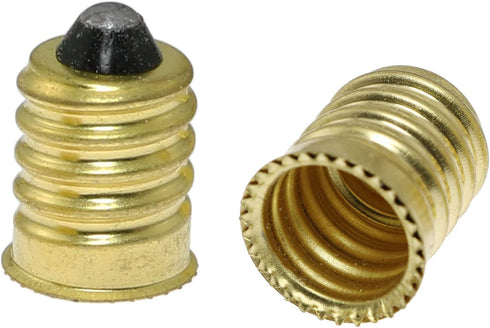 E14 to E12 Adapter SQXBK, 8PCS Gold European Base to Candelabra Screw Lamp Adapter