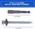 BHTOP Metal Roofing Screws 10 x 1-1/2 inch Hex Head Sheet Metal Roof Screw with EPDM Washer (250Pcs)