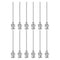 12pcs 17Gauge Stainless Steel Dispensing Needles, 1 1/2" Blunt Tips Luer Lock for Glue, Ink, Thick Liquids, Lab Use