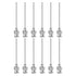 12pcs 17Gauge Stainless Steel Dispensing Needles, 1 1/2" Blunt Tips Luer Lock for Glue, Ink, Thick Liquids, Lab Use