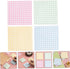 STOBOK 4 Plaid Element Sticky Page Markers - Grid Writing Notepad Memo Stickers, Small Note Pads for Portable Student