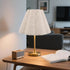 Homoyoyo Floor Lamp Shade: Linen Table Lamp Shade - Pleated Scalloped Lampshade - Decorative Fabric Light Cover