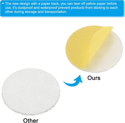 PATIKIL 45mm/1.76inch Foam Lid Liner, 50 Pack PS Foam Resistant Tamper Pressure Sensitive Seal for Bottle Cap Liners