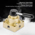 Hilitand HV-03 Rotary Lever Hand Valve, G3/8 Control Valve, 3 Positions 4 Ways Pneumatic Air Flow Control