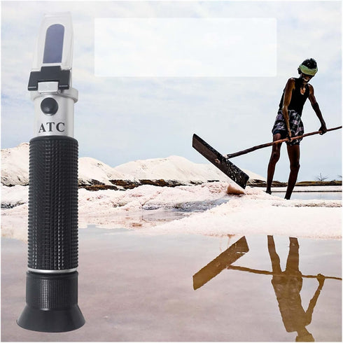 VGVGV 0-10% 1.000-1.070SG Brix Refractometer, Salinity Refractometer Optical Salinity Meter Salometer For Seawater