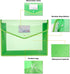 Eco-Friendly Plastic File Wallet Folders, Expandable Envelope Folder with Snap Button Closure, 6 Assorted Colors