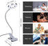 ZJchao Clip on Light, Makeup LED Lamp for Eyebrow, Lip, Beauty Salon, Desktop Reading Light with Clip