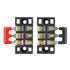 Hilitchi 12pcs 600V 15A 3 Position Double Row Screw Terminal Strip and 400V 10A Red/Black Barrier Strip