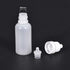 uxcell 20ml Plastic Dropper Bottles - Empty Squeezable Dropper Bottle with Cap, White, Pack of 20