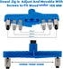 74 PCS Handheld Dowel Jig Kit, 2 in 1 Center Scriber Line Doweling Hole Jig for Woodworking