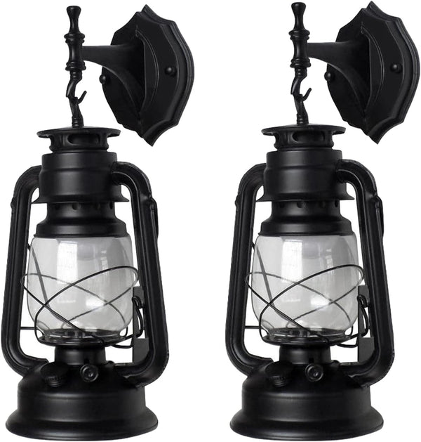 EEYBLAEEY Wall Sconces, Retro Antique Vintage Rustic Lantern Lamp Wall Sconce Light Fixture