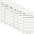 6 Pack Server Note Pads, Natural Guest Checks Books for Servers, Server