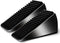 Strongest Heavy Duty Door Stoppers, Tall Door Stop Wedge, Zinc Alloy and Silicone, Suits Any Heavy Door, 2 Black