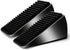 Strongest Heavy Duty Door Stoppers, Tall Door Stop Wedge, Zinc Alloy and Silicone, Suits Any Heavy Door, 2 Black