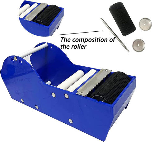 Desktop Blue Tape Dispenser - Water Activated, 12.6in Gum Tape Dispenser for Sealing Office Supplies