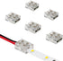 Armacost Lighting 2 Pin LED Strip Light Screw Tape to Wire Connector, 6-Pack 566022