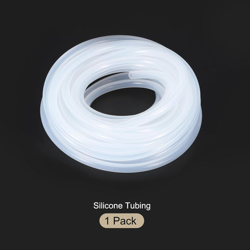 20ft 3/16" ID x 5/16" OD Silicone Tubing Clear Industrial Plastic Tubing for Pump Siphoning, Draining, Brewing