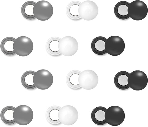 Tinoaly 12 Pairs Magnetic Race Bib Clips, Marathon Race Number Holder Running Racing
