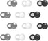 Tinoaly 12 Pairs Magnetic Race Bib Clips, Marathon Race Number Holder Running Racing