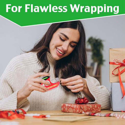 Clear Tape for Wrapping and Repairing with Dispenser, 0.7 X 1000 Inch, 36 Pack