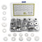 XINGYHENG 225pcs 7 Kinds 304 Stainless Steel Flat Washers Assortment Kit for Home Decoration & Repair