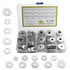 XINGYHENG 225pcs 7 Kinds 304 Stainless Steel Flat Washers Assortment Kit for Home Decoration & Repair