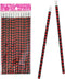 K-Toys Set of 12 Heart Pencils with Eraser Approximately 19 cm
