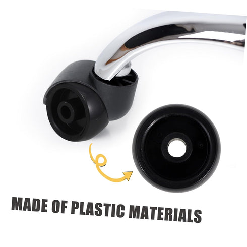 Commercial Alipis Versatile Plastic Caster Wheels Single Wheel for Office Chair Easy Install Rolling Cart Hardware