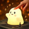 nextanG Cute Ghost Night Light for Kids, Rechargeable Silicone Bedside Night Light with