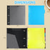WOT I All-in-one Telescoping Binder Notebook, Refillable 3 Ring Binder with Customized Front Cover, Black